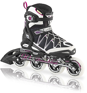 Soft boot inline fitness skates